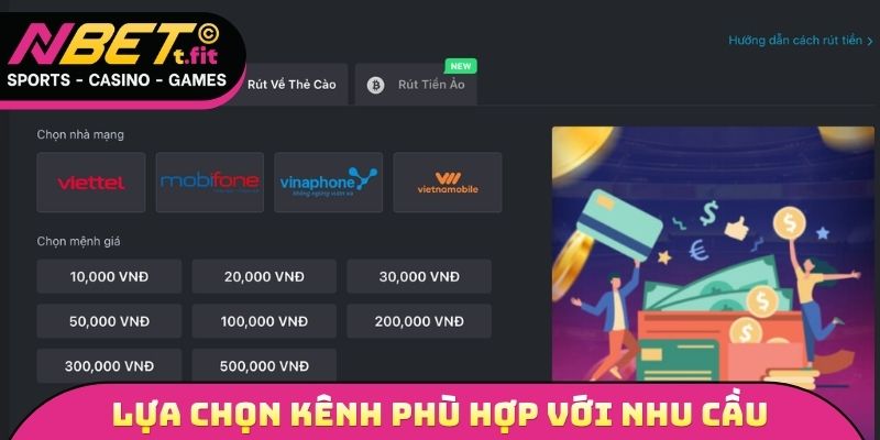 Lựa chọn kênh giao dịch phù hợp với nhu cầu