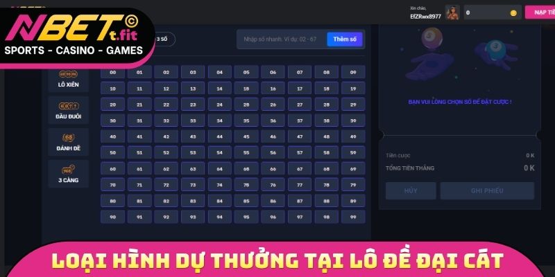 Loại hình dự thưởng tại lô đề đại cát