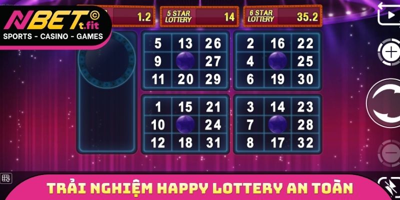 Trải nghiệm Happy Lottery an toàn