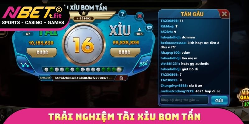 Trải nghiệm tài xỉu bom tấn