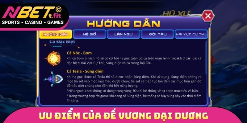 Ưu điểm của đế vương đại dương